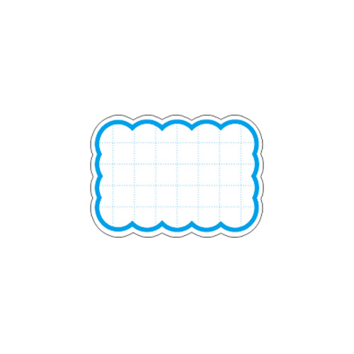 雲型カード(小)ブルー