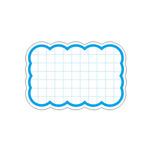 雲型カード(中)ブルー
